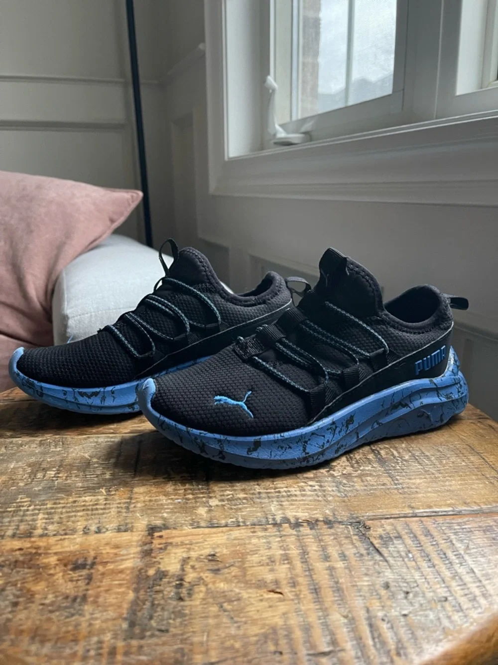 Kids' One4all 2.0 Sneaker Slip-On Shoes Black-Blue 1.5C US - Picture 4 of 16
